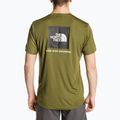 Men's training t-shirt The North Face Reaxion Red Box forest olive 2