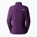 Women's fleece sweatshirt The North Face 100 Glacier 1/4 Zip black currant Ppurple 2