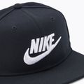 Nike Dri-Fit Pro Structured Futura children's baseball cap balck/black/white 3