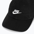 Baseball cap Nike Club Unstructured Futura Wash black/white 3