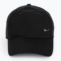 Nike Dri-Fit Club Unstructured Metal Swoosh cap black/metallic silver 2