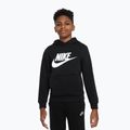 Children's Nike Club Fleece Hoodie black/white 5
