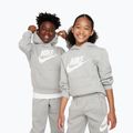 Children's sweatshirt Nike Club Fleece Hoodie dark grey heather/white 4