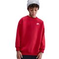 Children's sweatshirt Nike Sportswear Club Fleece university red/white 7