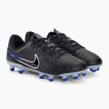 Children's football boots Jr Legend 10 Academy FG/MG black/chrome/hyper real 4