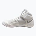 Nike Fury white/metallic silver wrestling shoes 3