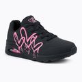 SKECHERS women's shoes Uno Dripping In Love black/pink