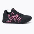 SKECHERS women's shoes Uno Dripping In Love black/pink 2