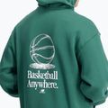 Men's New Balance Hoops Fleece Hoodie team forest green 4