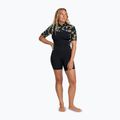 Women's wetsuit ROXY 2.0 mm Swell Natural Back Zip SS Springsuit black floral