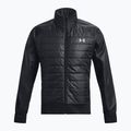 Men's running jacket Under Armour Launch Insulated black/black/reflective