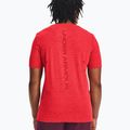 Men's Under Armour Seamless Grid beta/dark maroon training t-shirt 2