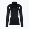Women's Under Armour Train CW Funnel Neck sweatshirt black/lime yellow/white 4