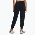 Under Armour Rival Fleece women's trousers dark black/white 3