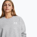Women's sweatshirt Under Armour Icon Fleece Crew mod gray light heather/white 5