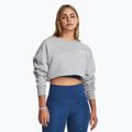 Women's sweatshirt Under Armour Icon Fleece Crew mod gray light heather/white 6