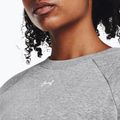 Women's sweatshirt Under Armour Rival Fleece Crew mod gray light heather/white 4
