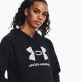 Women's Under Armour Rival Fleece Big Logo Hoody black/white 4