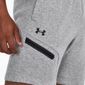 Men's training shorts Under Armour Unstoppable Fleece mod gray/black 4