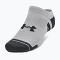 Under Armour Performance Tech 3pk NS mod gray/white/jet gray socks 2