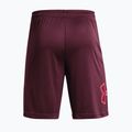 Under Armour Tech Graphic men's training shorts dark maroon/beta 6