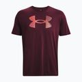 Men's Under Armour Big Logo Fill t-shirt dark maroon/misty purple/venom red 4