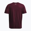 Men's Under Armour Big Logo Fill t-shirt dark maroon/misty purple/venom red 5