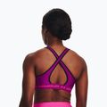 Under Armour Crossback Mid mystic magenta/ silver pink fitness bra 2