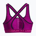 Under Armour Crossback Mid mystic magenta/ silver pink fitness bra 6