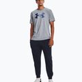 Men's Under Armour Big Logo T-shirt Fill steel light heather/black/royal 2