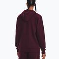 Men's Under Armour Rival Fleece Logo HD hoodie dark maroon/white 2