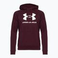 Men's Under Armour Rival Fleece Logo HD hoodie dark maroon/white 4