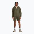 Men's sweatshirt Under Armour Rival Fleece FZ Hoodie marine dd green/white 2