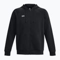 Men's Under Armour Rival Fleece FZ Hoodie black/white 6