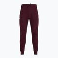 Under Armour Rival Fleece Joggers dark maroon/white men's training trousers 4