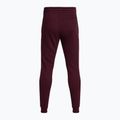 Under Armour Rival Fleece Joggers dark maroon/white men's training trousers 5