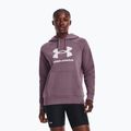 Under Armour women's training sweatshirt Rival Fleece Big Logo misty purple/white