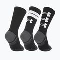 Under Armour Perf Tech Nov Crew 3P training socks black/black/white 2