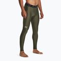 Men's training leggings Under Armour HeatGear marine od green/white