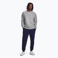 Men's Under Armour Rival Fleece Crew sweatshirt castlerock light heather/white 2