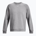 Men's Under Armour Rival Fleece Crew sweatshirt castlerock light heather/white 5