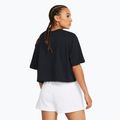 Under Armour Campus Boxy Crop black/white women's training t-shirt 2