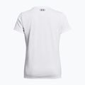 Women's training shirt Under Armour Tech SSV Solid white/black 2