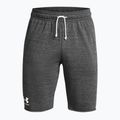 Under Armour Rival Terry men's training shorts castlerock light heather/onyx white 5