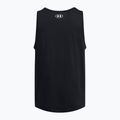 Men's tank top Under Armour Sportstyle Logo black/white 4