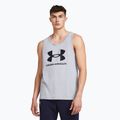 Men's tank top Under Armour Sportstyle Logo steel light heather/black