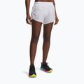 Women's running shorts Under Armour Fly By 3" white/white/black