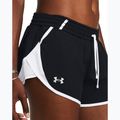 Women's running shorts Under Armour Fly By 3" black / white / reflective 4