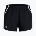 Women's running shorts Under Armour Fly By 3" black / white / reflective 5