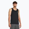 Men's running tank top Under Armour Launch Singlet black/reflective